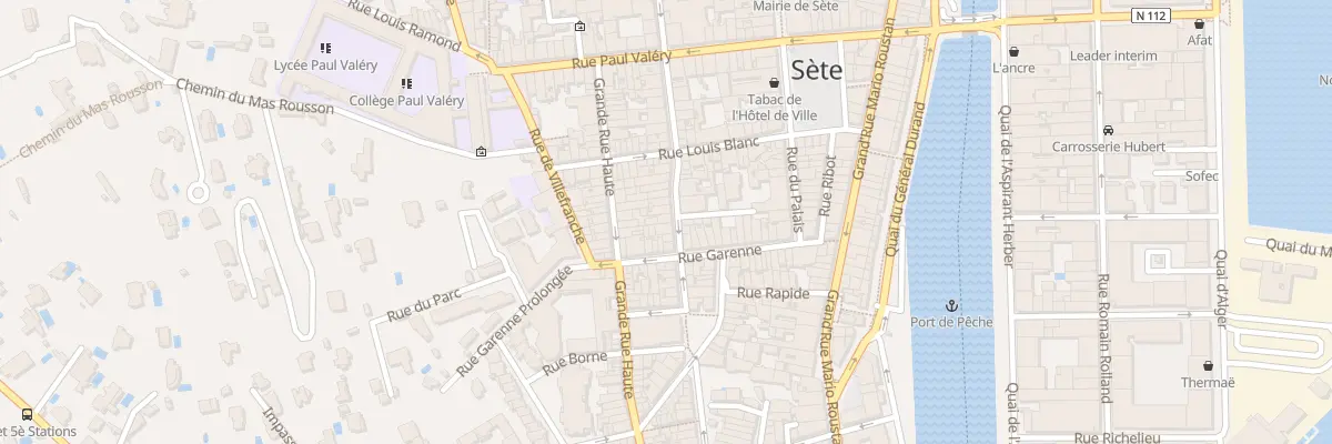 Plan du 36 Rue Pascal à Sète