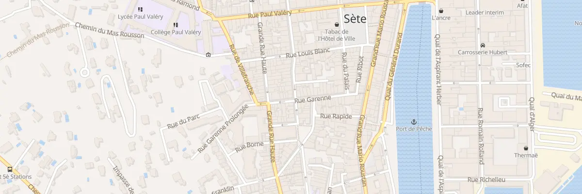 Plan du 42 Rue Pascal à Sète
