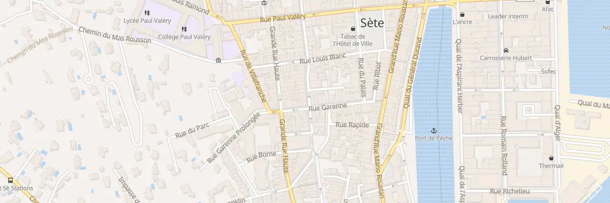 Plan du 40 Rue Pascal à Sète