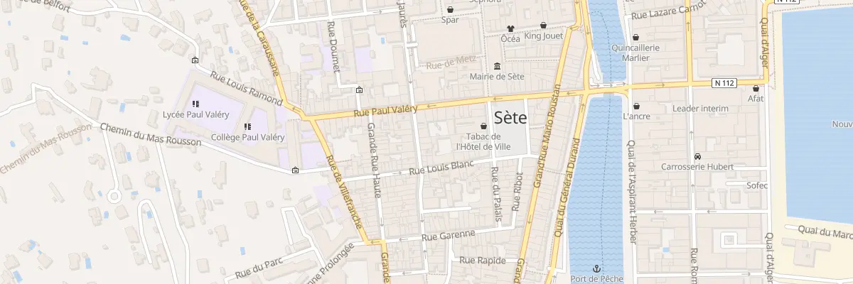 Plan du 3 Rue Pascal à Sète