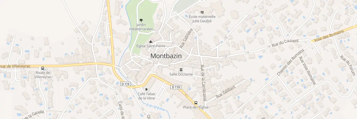 Plan du 10 Rue du Marché à Montbazin