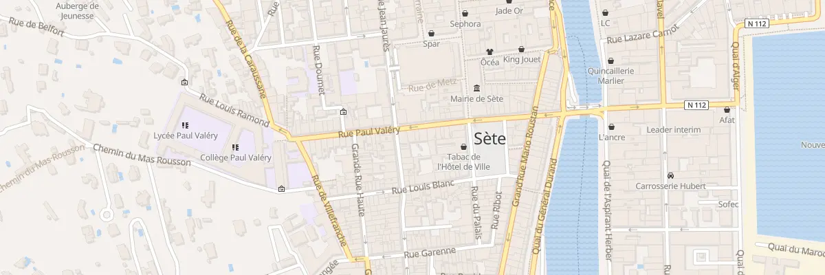 Plan du 21 Rue Paul Valéry à Sète