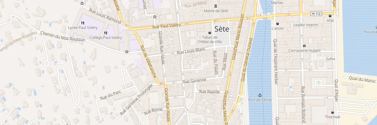 Plan du 19 Rue Pascal à Sète