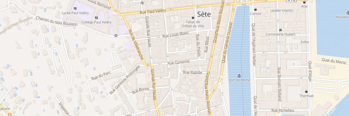 Plan du 24 Rue Garenne à Sète