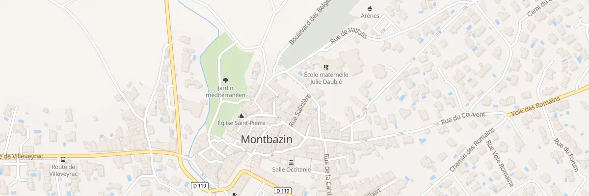Plan du 14 Rue Salinière à Montbazin