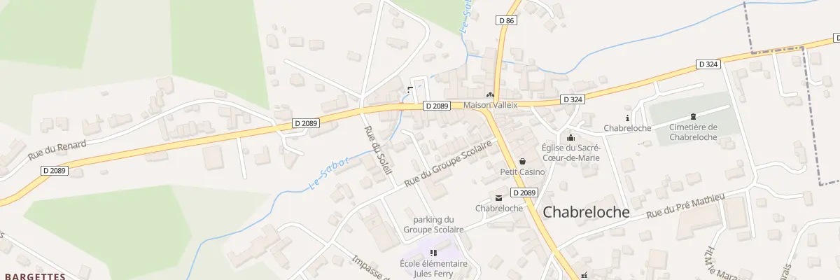 Plan du 94 Rue du Groupe Scolaire à Chabreloche