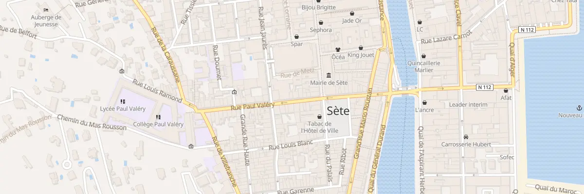 Plan du 32 Rue Paul Valéry à Sète