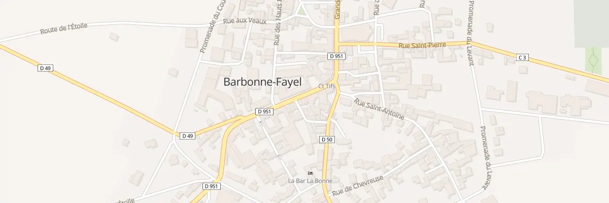 Plan du 25 Gr Grande Rue à Barbonne-Fayel