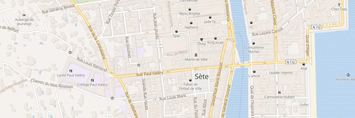 Plan du 30 Rue Paul Valéry à Sète