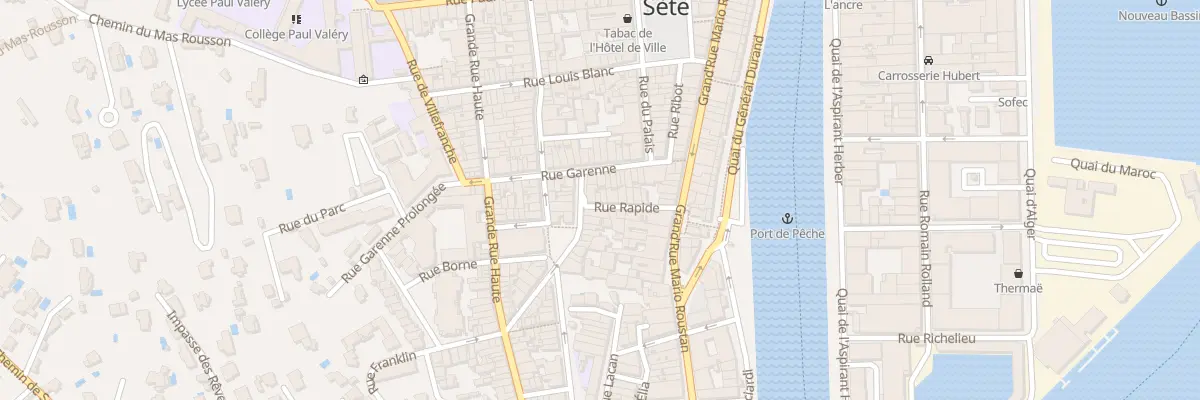 Plan du 14B Rue Rapide à Sète
