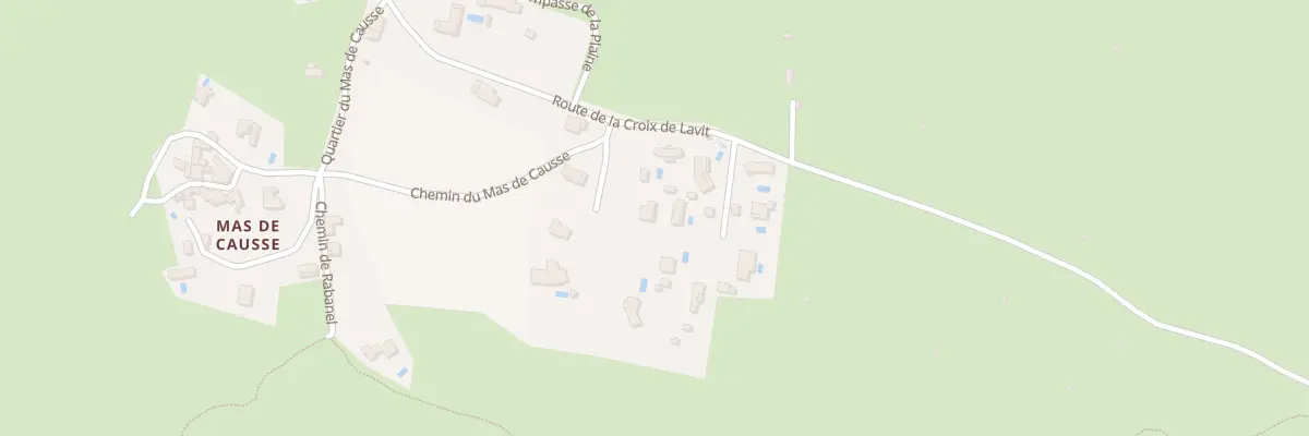 Plan du 228 Rue de la Croix de Lavit à Brissac