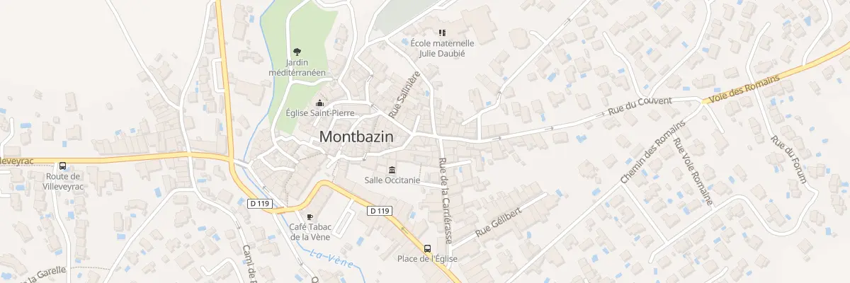 Plan du 14 Rue de la Mairie à Montbazin