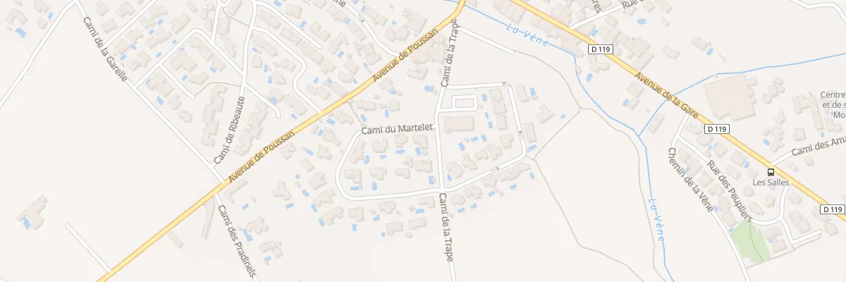 Plan du 1 Cami du Martelet à Montbazin