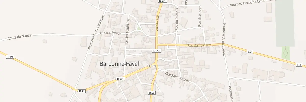 Plan du 34 Gr Grande Rue à Barbonne-Fayel
