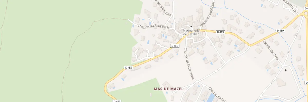Plan du 92 Rte du Roc Blanc à Cazilhac