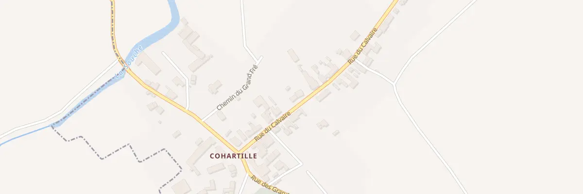 Plan du 13 Rue du Calvaire à Froidmont-Cohartille