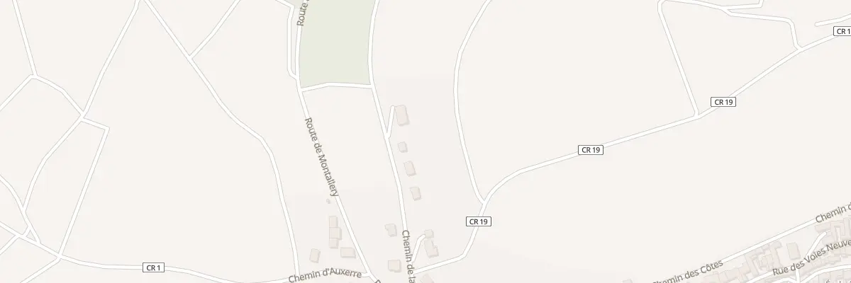 Plan du 5001F Che de la Sente à Chitry