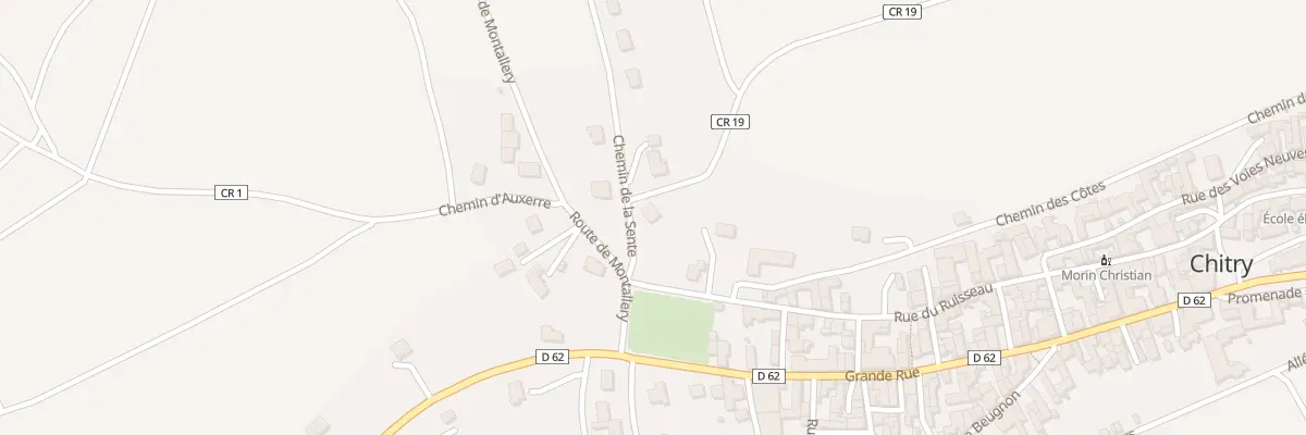 Plan du 4 Che de la Sente à Chitry