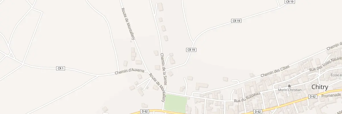 Plan du 6 Che de la Sente à Chitry