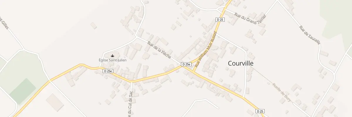 Plan du 2 Rue de la Flèche à Courville