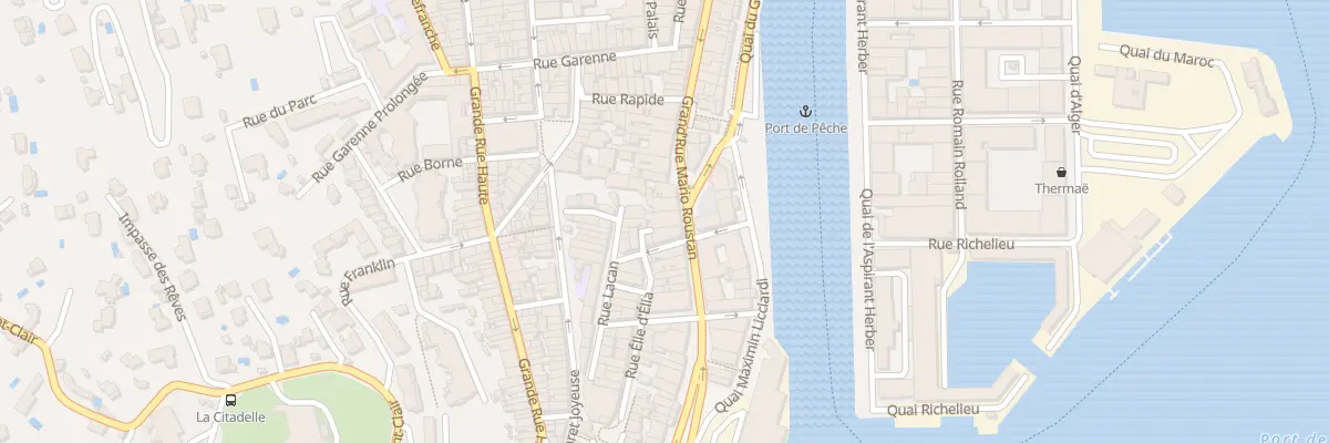 Plan du 80 Rue Grand Rue Mario Roustan à Sète