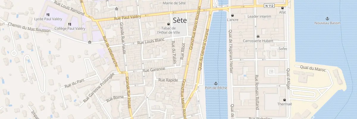 Plan du 19 Rue du Palais à Sète