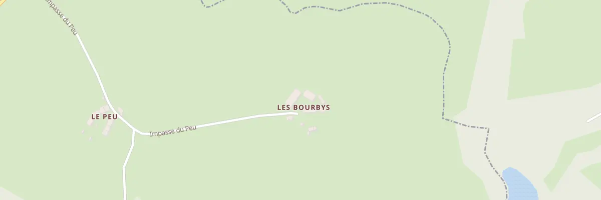 Plan du 9001 Les Bourbys à Barrais-Bussolles