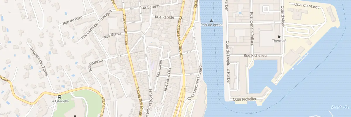 Plan du 84 Rue Grand Rue Mario Roustan à Sète