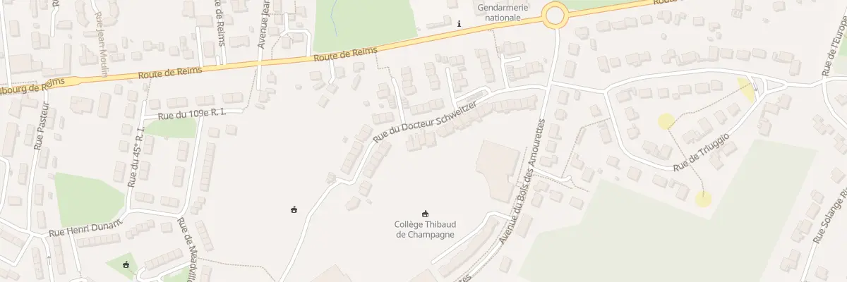 Plan du 29 Rue du Docteur Schweitzer à Fismes