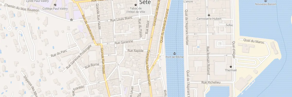 Plan du 58 Grand Rue Mario Roustan à Sète