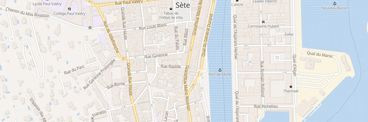 Plan du 56 Rue Grand Rue Mario Roustan à Sète