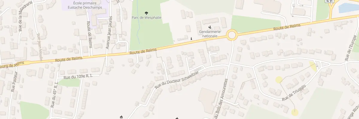 Plan du 36 Rue du Docteur Schweitzer à Fismes