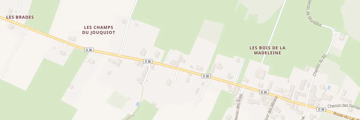 Plan du 38 Rte du Lac d’Argent à Vézelay