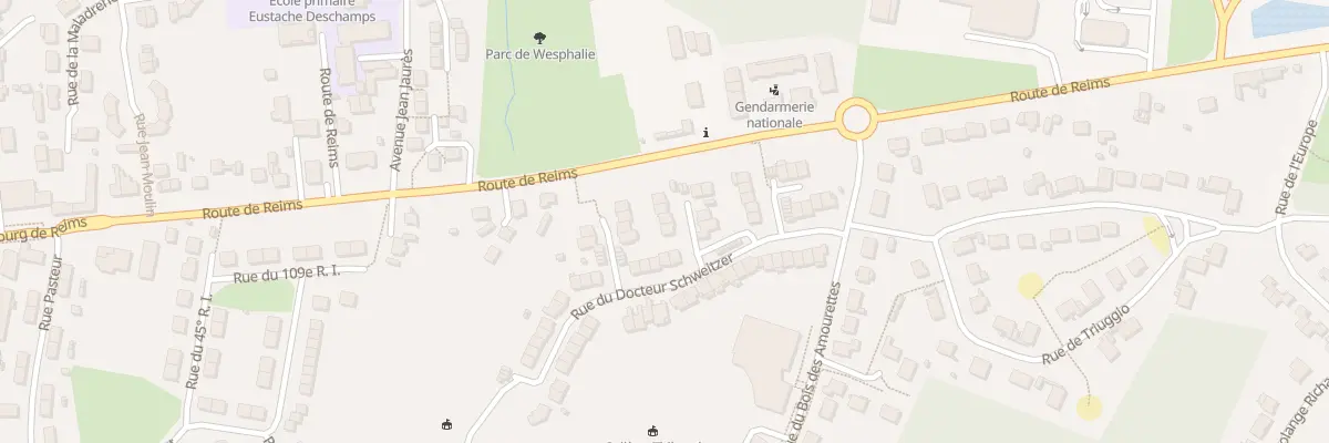 Plan du 38 Rue du Docteur Schweitzer à Fismes