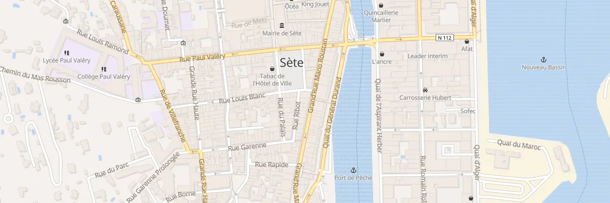 Plan du 32 Grand Rue Mario Roustan à Sète