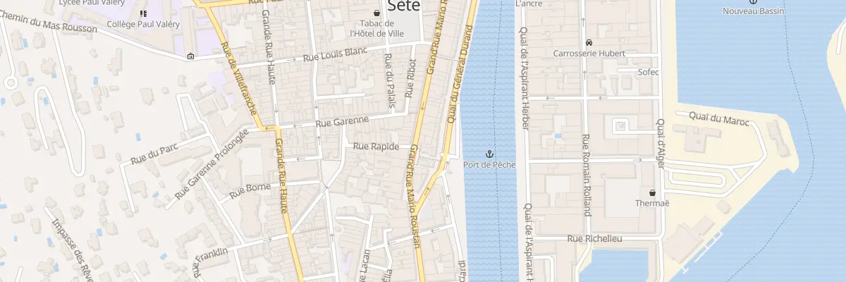 Plan du 61 Rue Grand Rue Mario Roustan à Sète