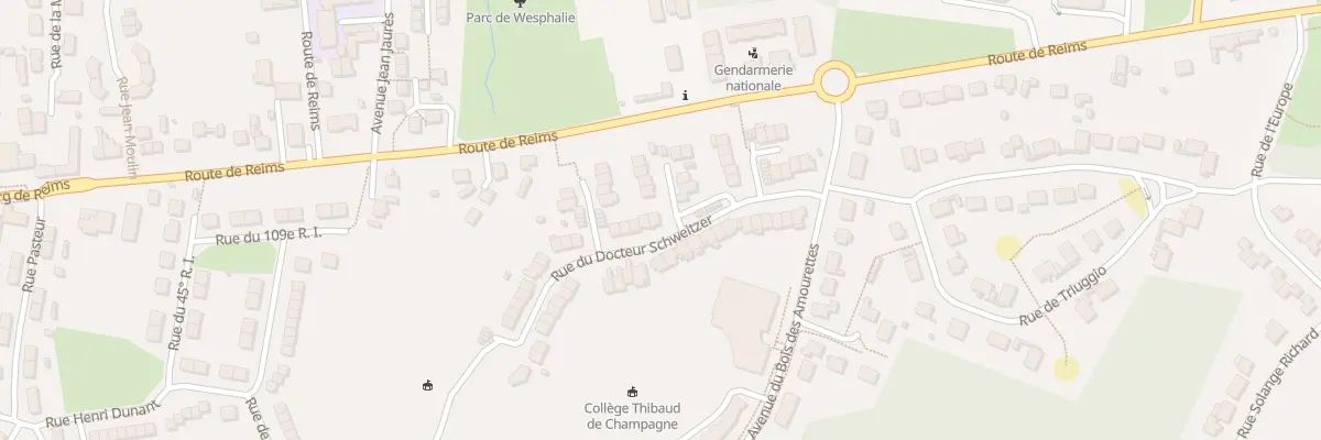 Plan du 42 Rue du Docteur Schweitzer à Fismes