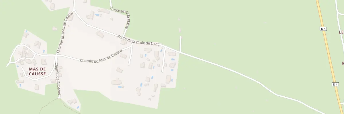 Plan du 306 Rue de la Croix de Lavit à Brissac