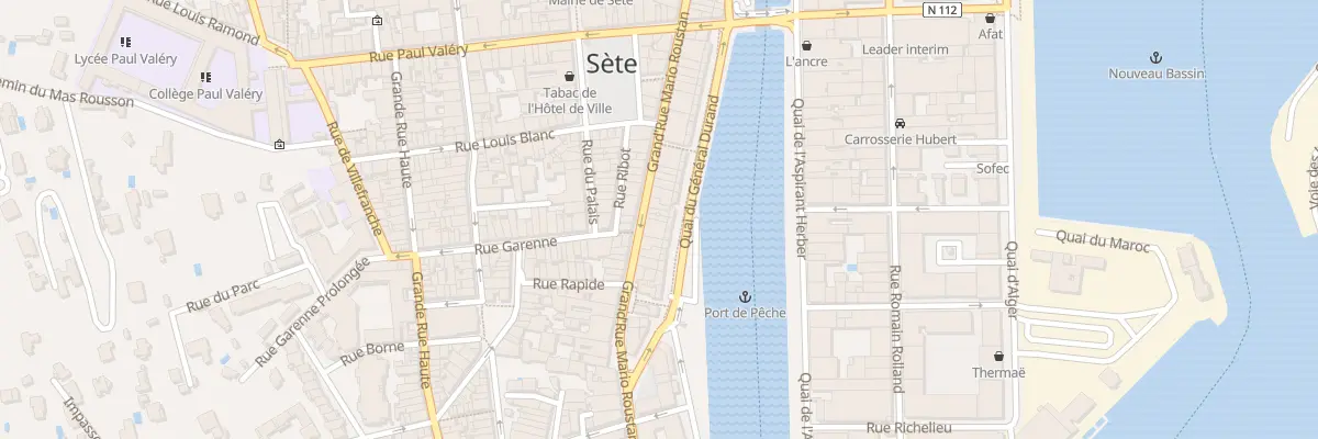 Plan du 51 Rue Grand Rue Mario Roustan à Sète