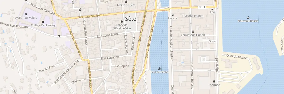 Plan du 45 Rue Grand Rue Mario Roustan à Sète