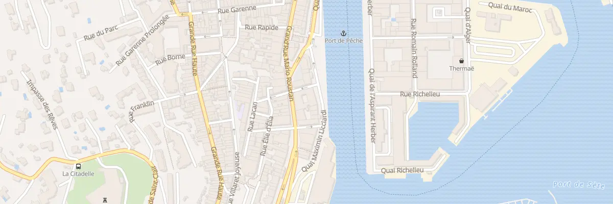 Plan du 81 Rue Grand Rue Mario Roustan à Sète