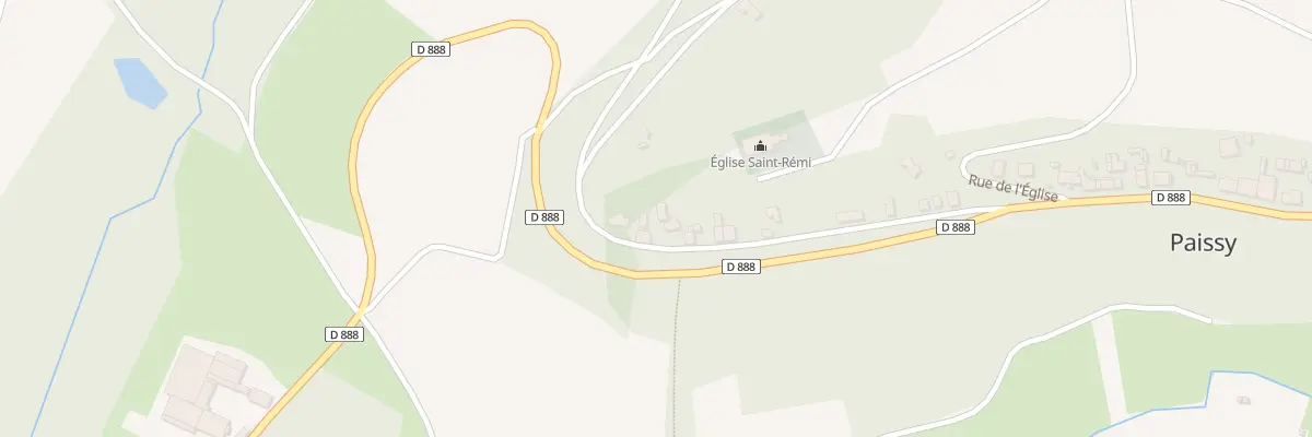 Plan du 16 La Rue de Neuville à Paissy