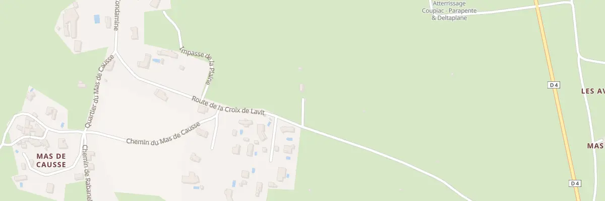 Plan du 343 Rue de la Croix de Lavit à Brissac