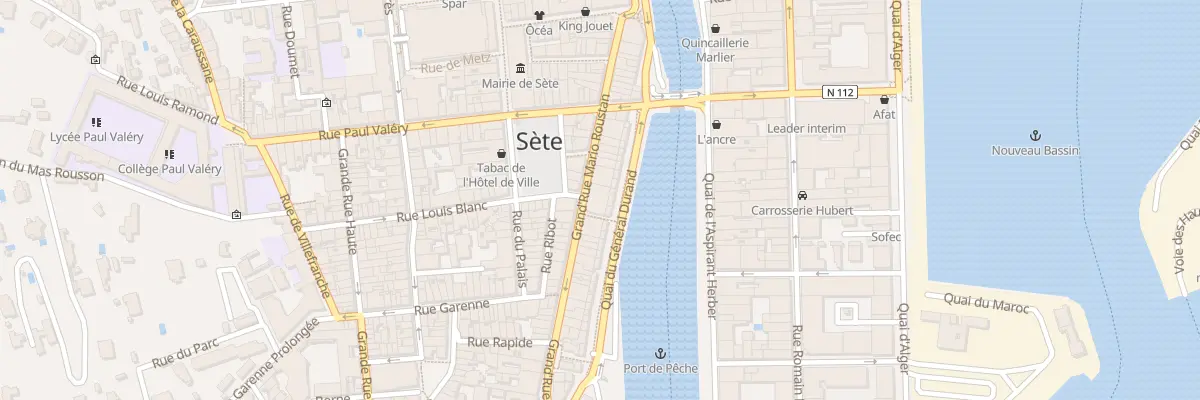 Plan du 35B Rue Grand Rue Mario Roustan à Sète
