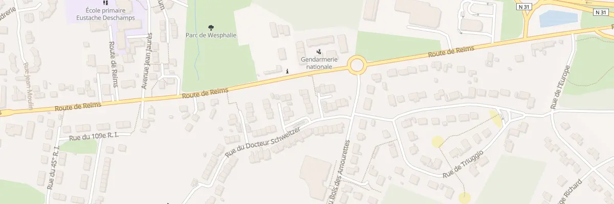 Plan du 20 Rue du Docteur Schweitzer à Fismes
