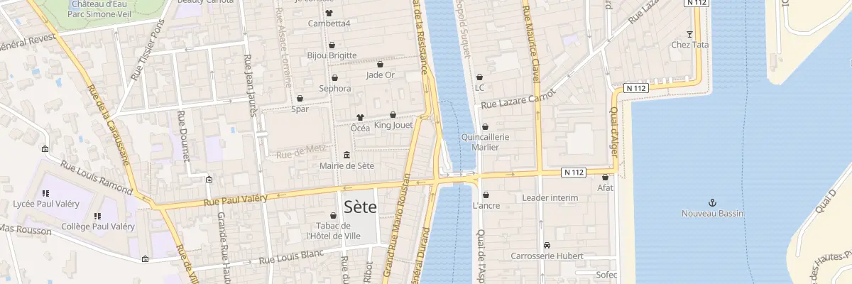 Plan du 3 Grand Rue Mario Roustan à Sète