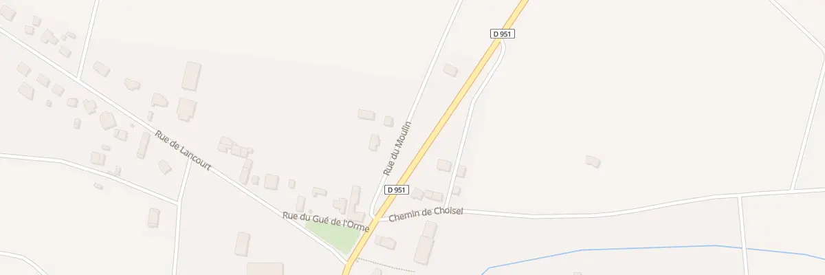 Plan du 2 Rue du Moulin à Barbonne-Fayel