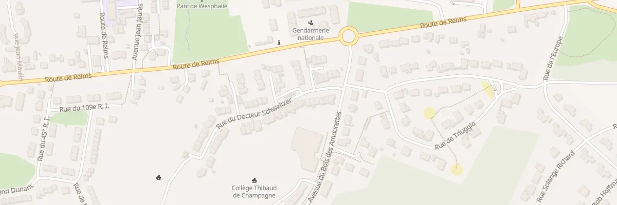 Plan du 11 Rue du Docteur Schweitzer à Fismes