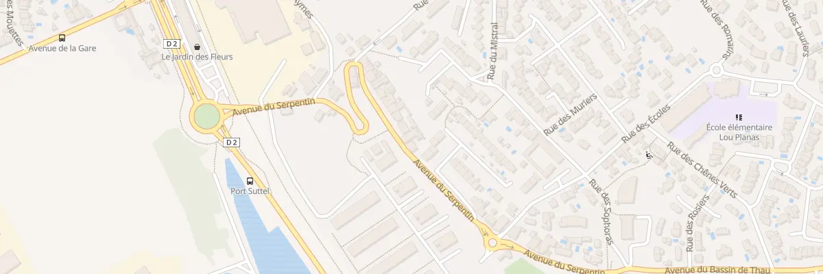 Plan du 25 Av du Serpentin Les Usines à Balaruc-les-Bains