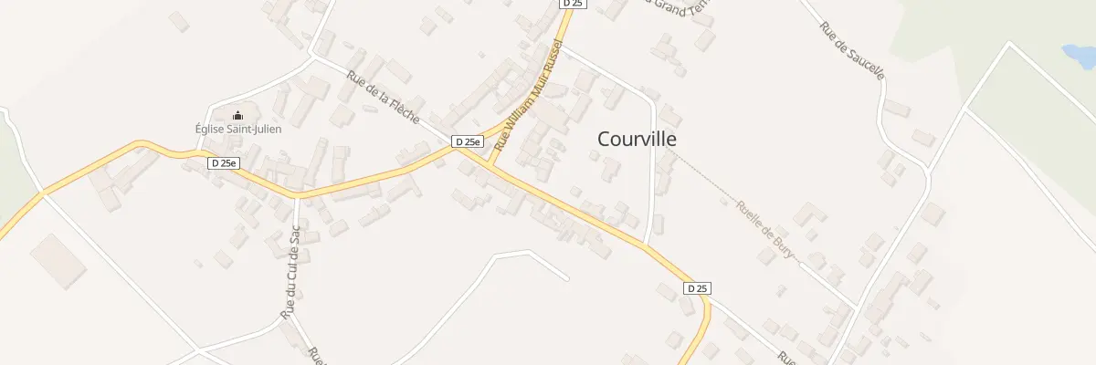 Plan du 1B Rue d’Arcis le Ponsart à Courville
